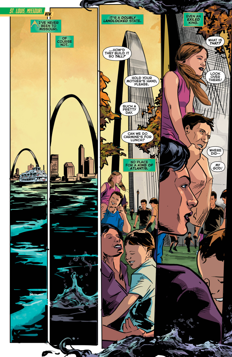 Illustration for article titled Exclusive DC preview: The King of Atlantis is on the run in Aquaman #41